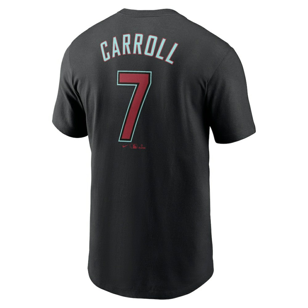 Corbin Carroll Arizona Diamondbacks Fuse Name & Number T-Shirt Black