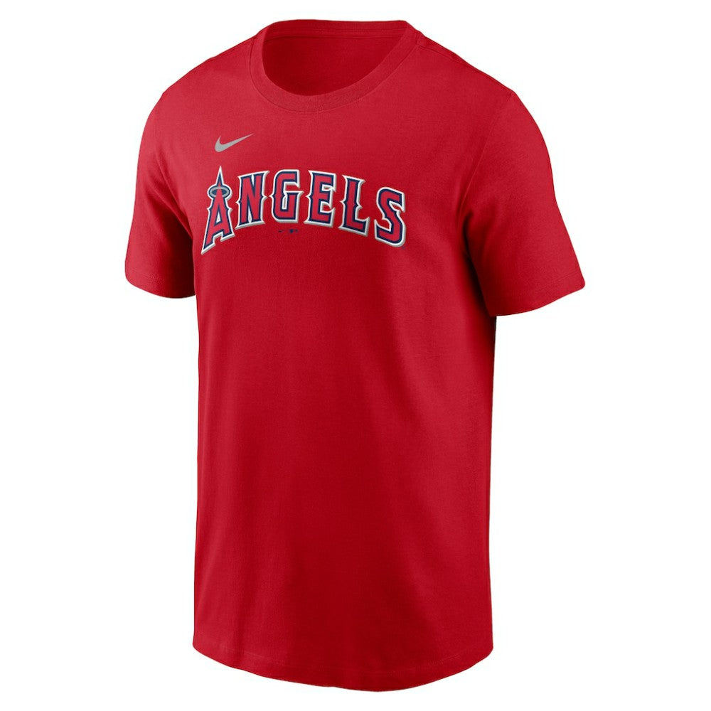 Mike Trout Los Angeles Angels Fuse Name & Number T-Shirt Red