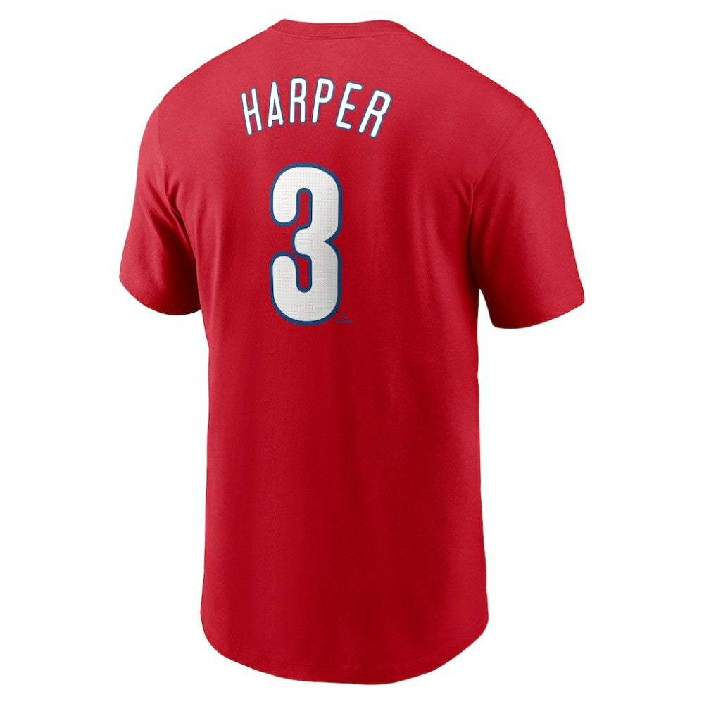 Bryce Harper Philadelphia Phillies Fuse Name & Number T-Shirt Red