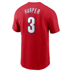 Bryce Harper Philadelphia Phillies Fuse Name & Number T-Shirt Red
