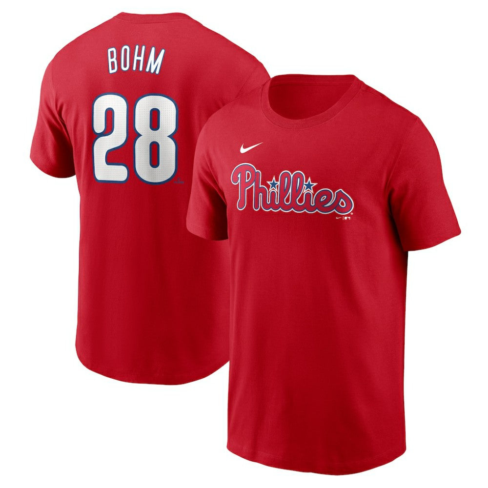 Alec Bohm Philadelphia Phillies Fuse Name & Number T-Shirt Red