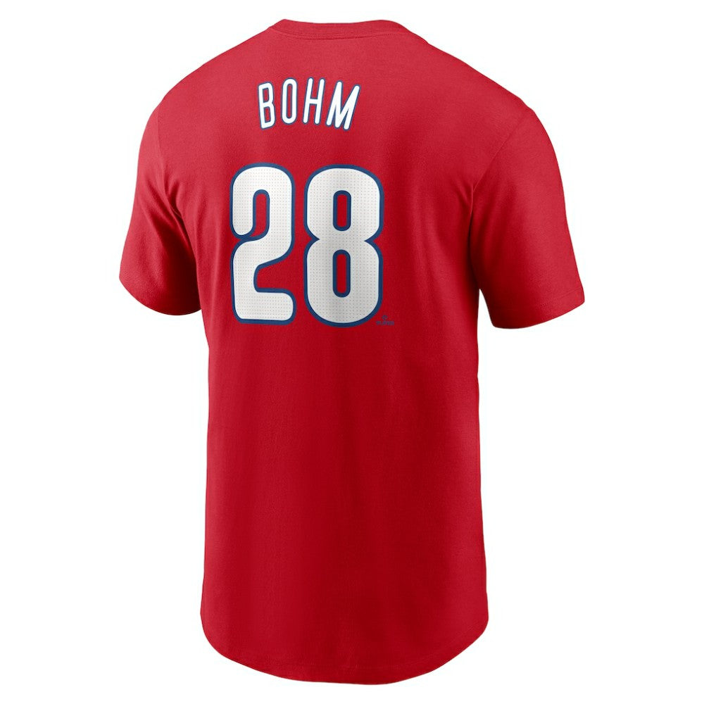 Alec Bohm Philadelphia Phillies Fuse Name & Number T-Shirt Red