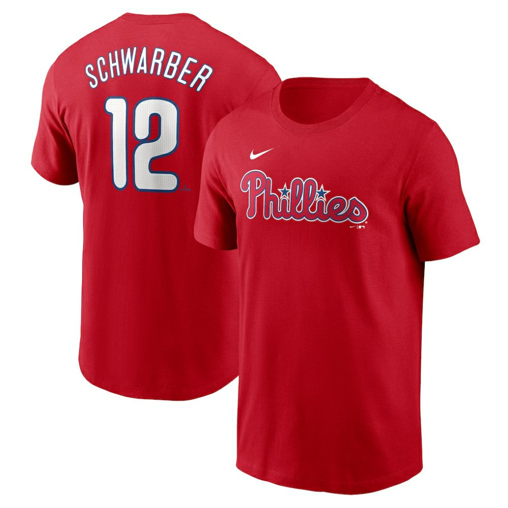 Kyle Schwarber Philadelphia Phillies Fuse Name & Number T-Shirt Red