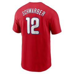 Kyle Schwarber Philadelphia Phillies Fuse Name & Number T-Shirt Red