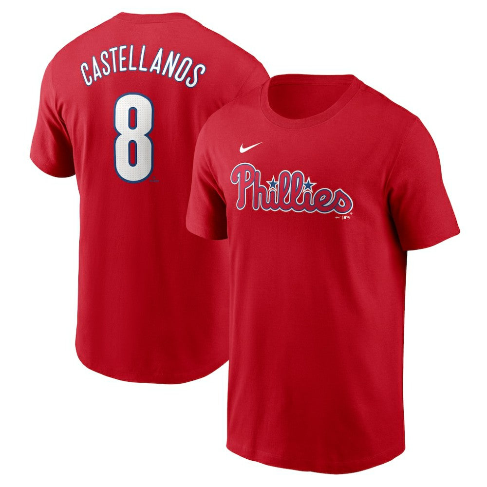 Nick Castellanos Philadelphia Phillies Fuse Name & Number T-Shirt Red