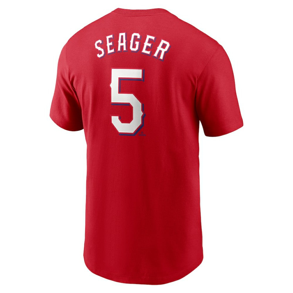 Corey Seager Texas Rangers Fuse Name & Number T-Shirt Red