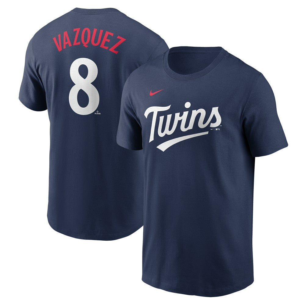 Christian Vazquez Minnesota Twins Fuse Name & Number T-Shirt Navy