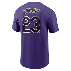 Kris Bryant Colorado Rockies Fuse Name & Number T-Shirt Purple