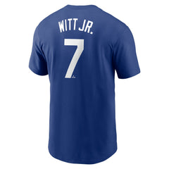 Bobby Witt Jr. Kansas City Royals Fuse Name & Number T-Shirt Royal