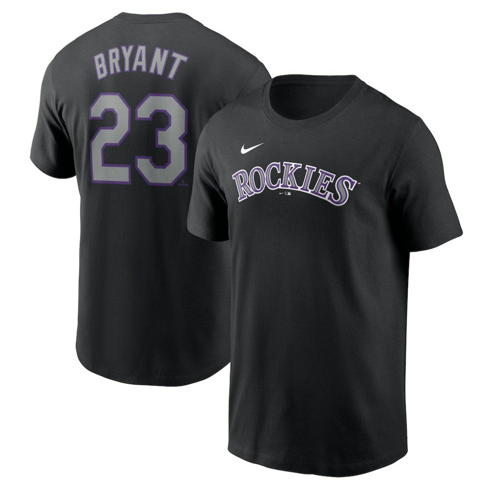 Kris Bryant Colorado Rockies Fuse Name & Number T-Shirt Black