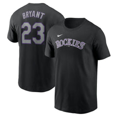 Kris Bryant Colorado Rockies Fuse Name & Number T-Shirt Black
