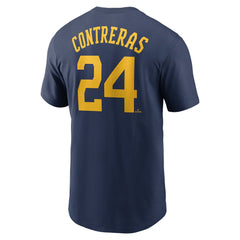William Contreras Milwaukee Brewers Fuse Name & Number T-Shirt Navy