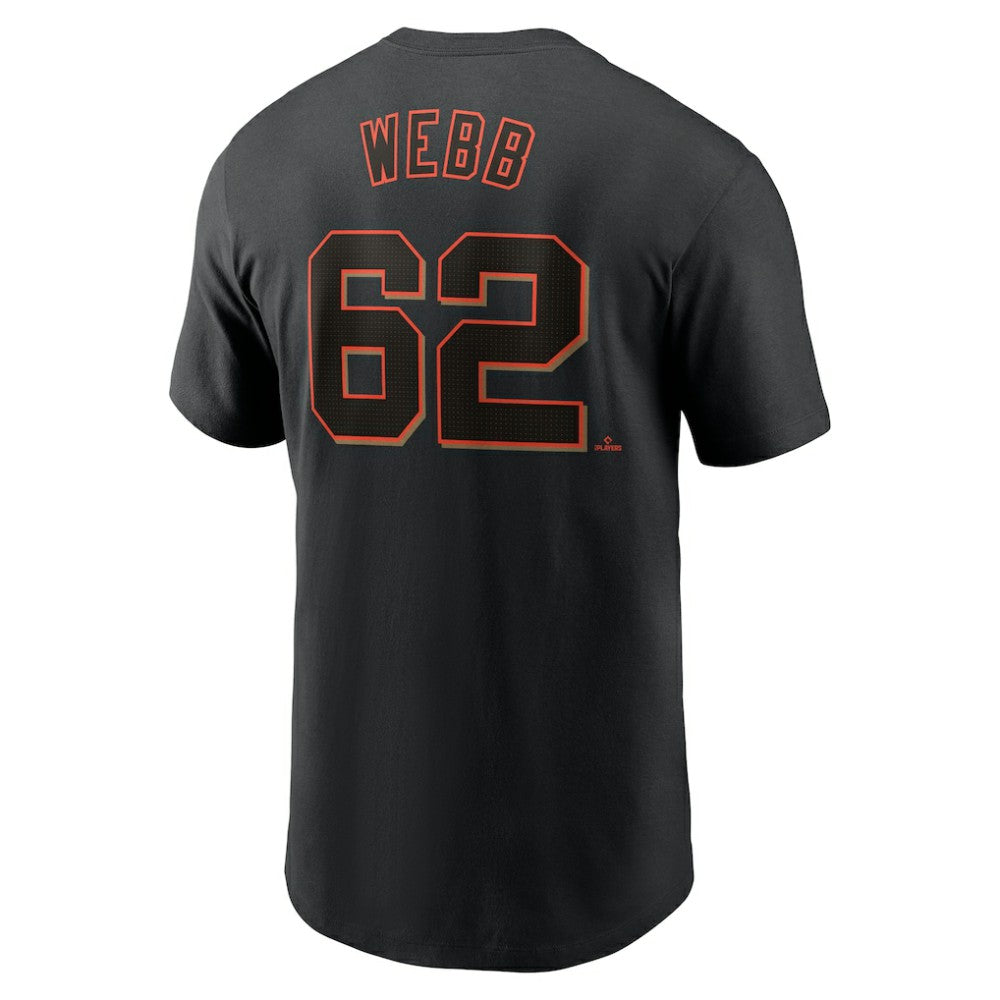 Logan Webb San Francisco Giants Fuse Name & Number T-Shirt Black