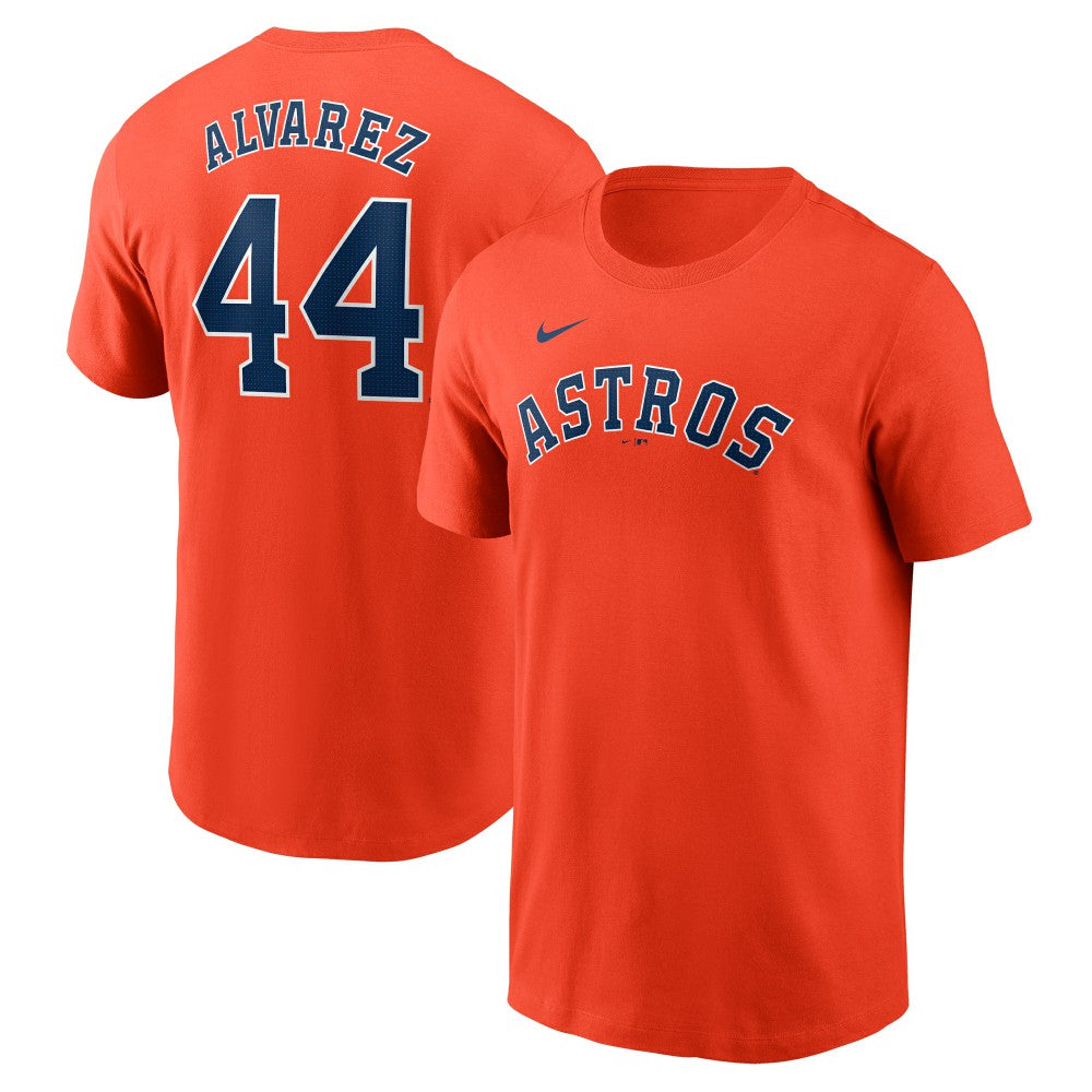 Yordan Alvarez Houston Astros Fuse Name & Number T-Shirt Orange