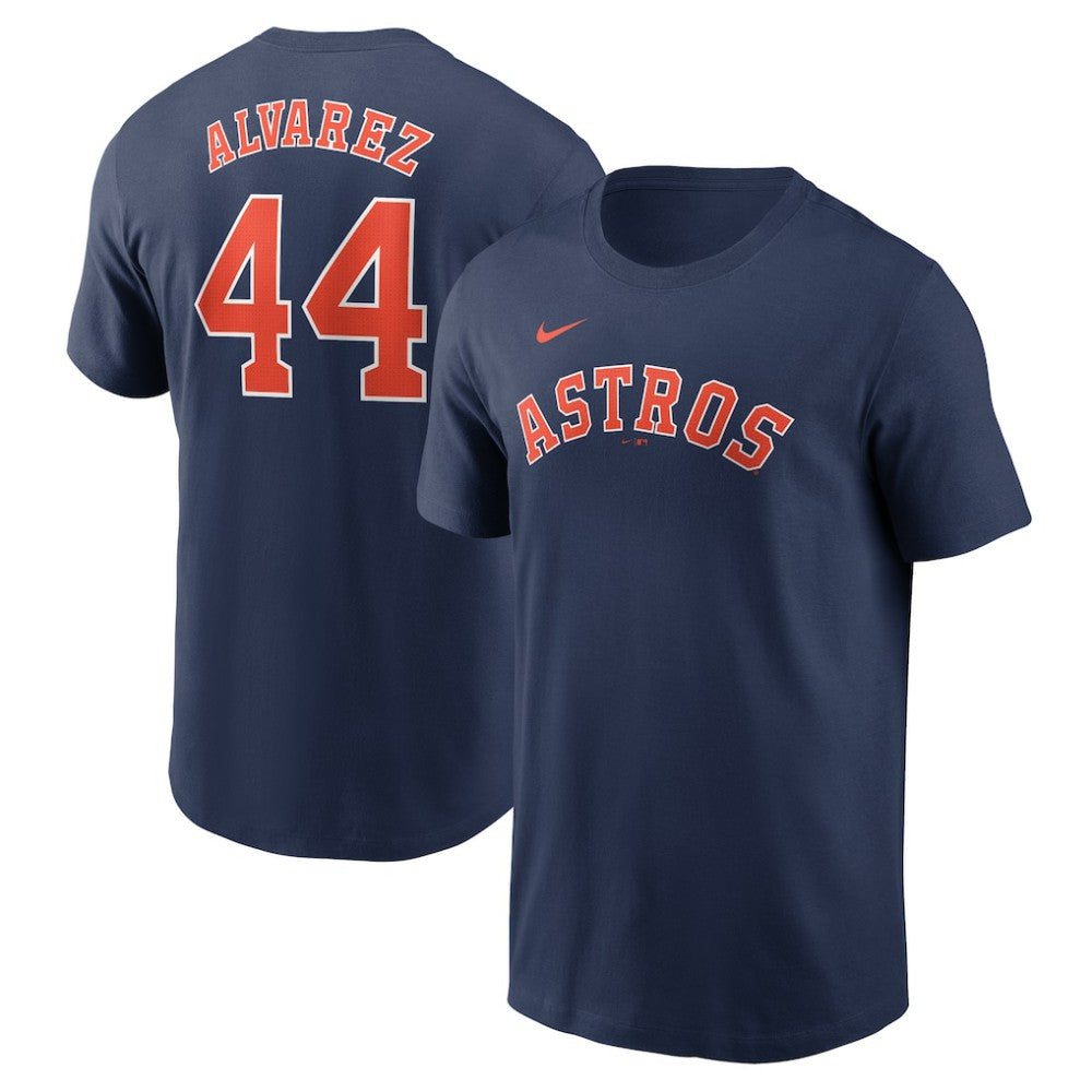 Yordan Alvarez Houston Astros Fuse Name & Number T-Shirt Navy