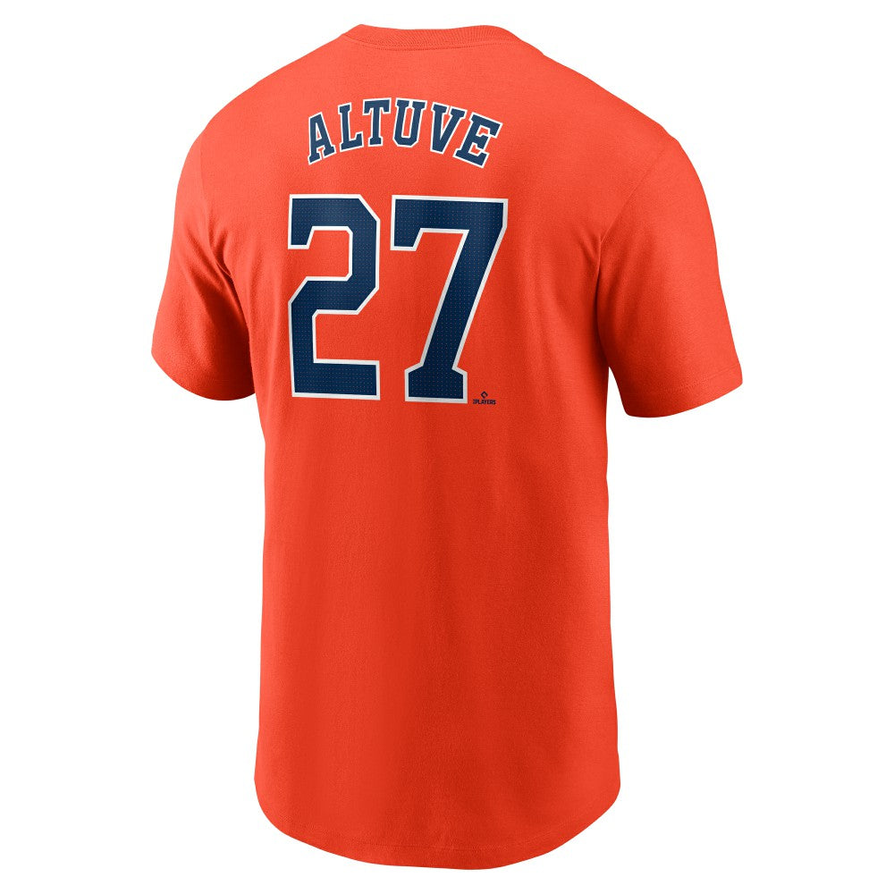 Jose Altuve Houston Astros Fuse Name & Number T-Shirt Orange