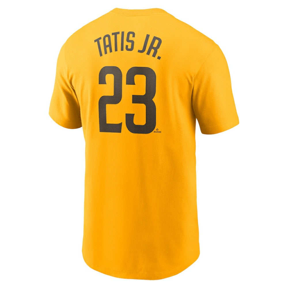 Fernando Tatis Jr. San Diego Padres Fuse Name & Number T-Shirt Gold