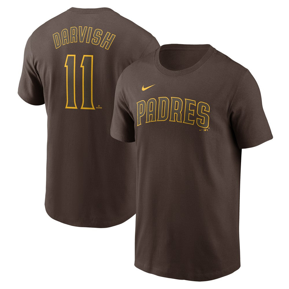Yu Darvish San Diego Padres Fuse Name & Number T-Shirt Brown