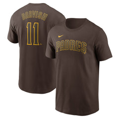 Yu Darvish San Diego Padres Fuse Name & Number T-Shirt Brown