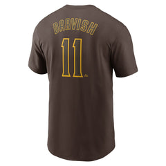 Yu Darvish San Diego Padres Fuse Name & Number T-Shirt Brown