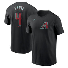 Ketel Marte Arizona Diamondbacks Fuse Name & Number T-Shirt Black