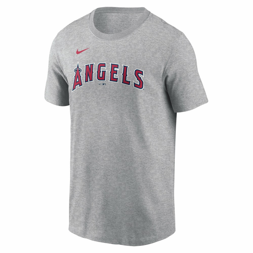 Mike Trout Los Angeles Angels Fuse Name & Number T-Shirt Gray