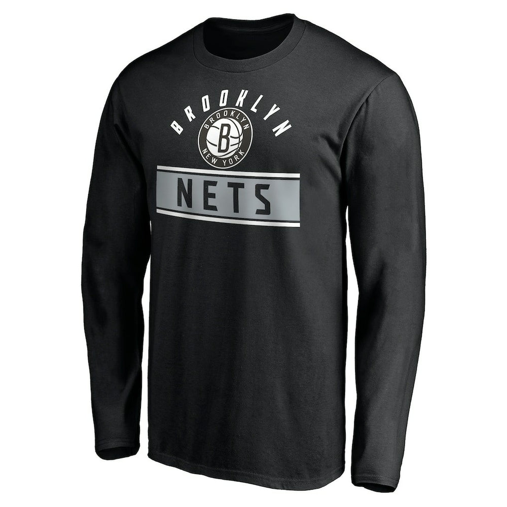 Brooklyn Nets Team Arch Knockout Long Sleeve T-Shirt - Black sale