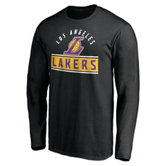 Los Angeles Lakers Team Arch Knockout Long Sleeve T-Shirt - Black for sale