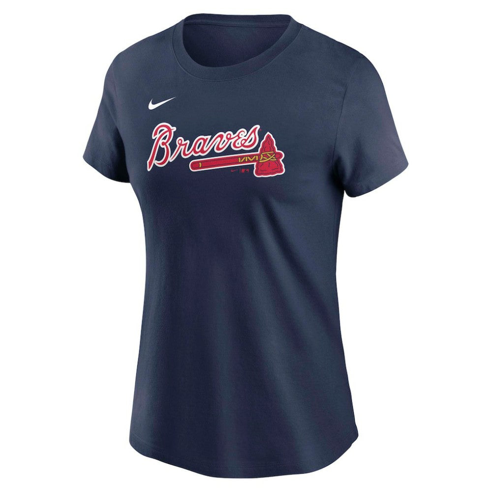 Matt Olson Atlanta Braves Women's Cooperstown Collection Fuse Name & Number T-Shirt Navy