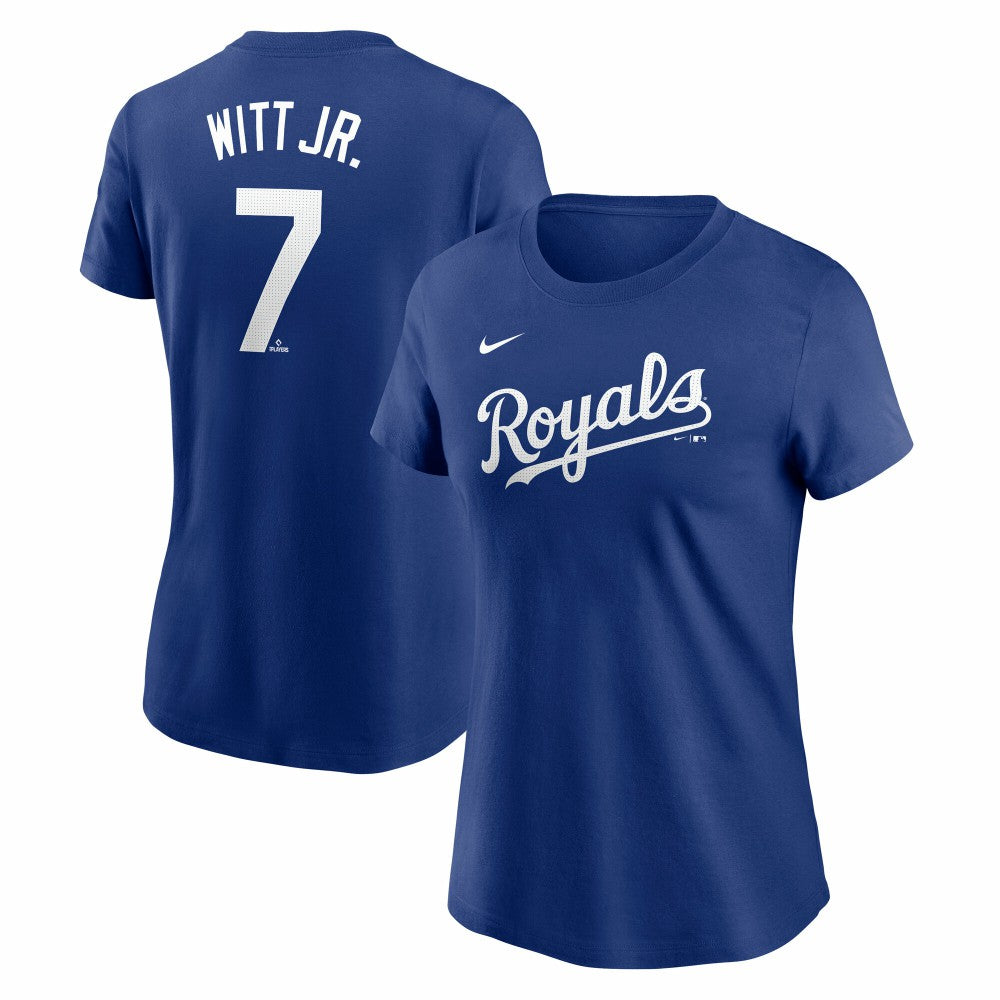Bobby Witt Jr. Kansas City Royals Women's Cooperstown Collection Fuse Name & Number T-Shirt Royal