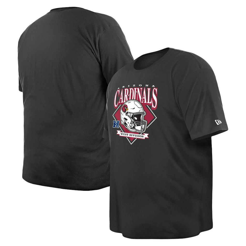 Arizona Cardinals New Era Big & Tall Helmet T-Shirt - Black on sale