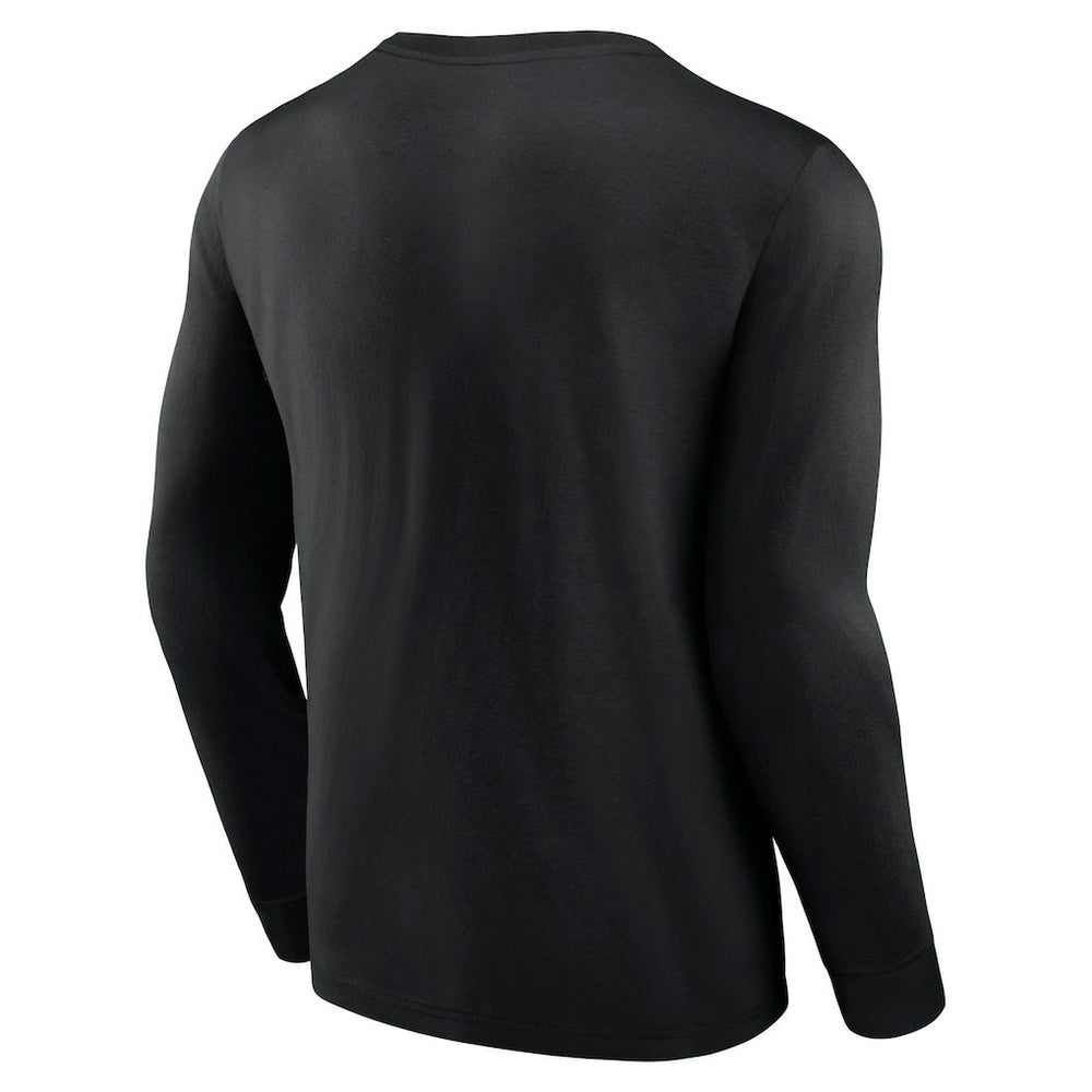 Brooklyn Nets Baseline Long Sleeve T-Shirt - Black discount