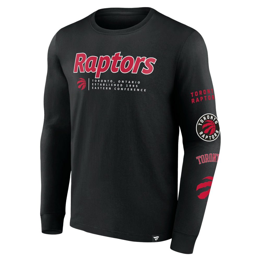 Toronto Raptors Baseline Long Sleeve T-Shirt - Black for sale