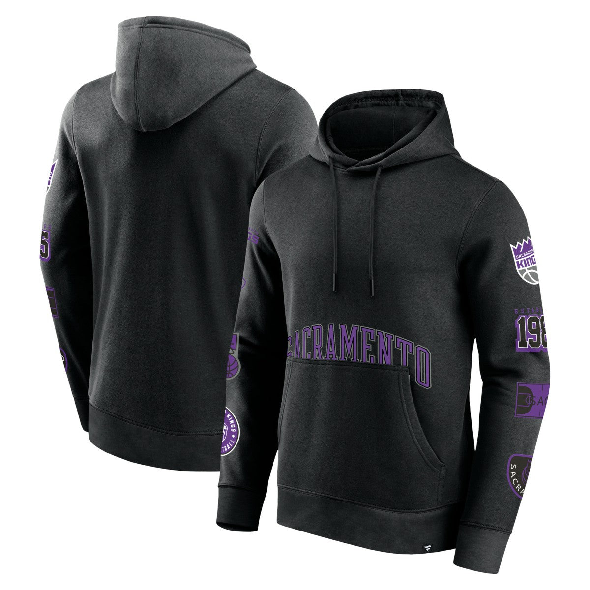 Sacramento Kings Home Court Pullover Hoodie - Black on sale