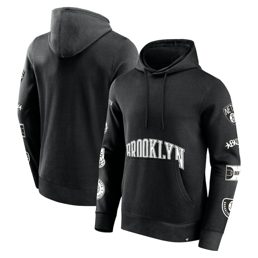 Brooklyn Nets Home Court Pullover Hoodie - Black shop