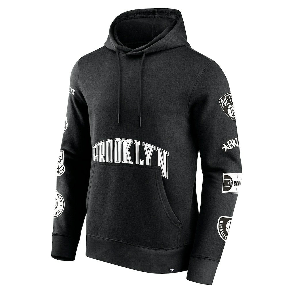 Brooklyn Nets Home Court Pullover Hoodie - Black shop