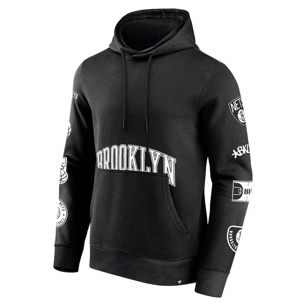 Brooklyn Nets Home Court Pullover Hoodie - Black shop