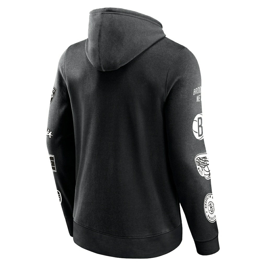 Brooklyn Nets Home Court Pullover Hoodie - Black shop