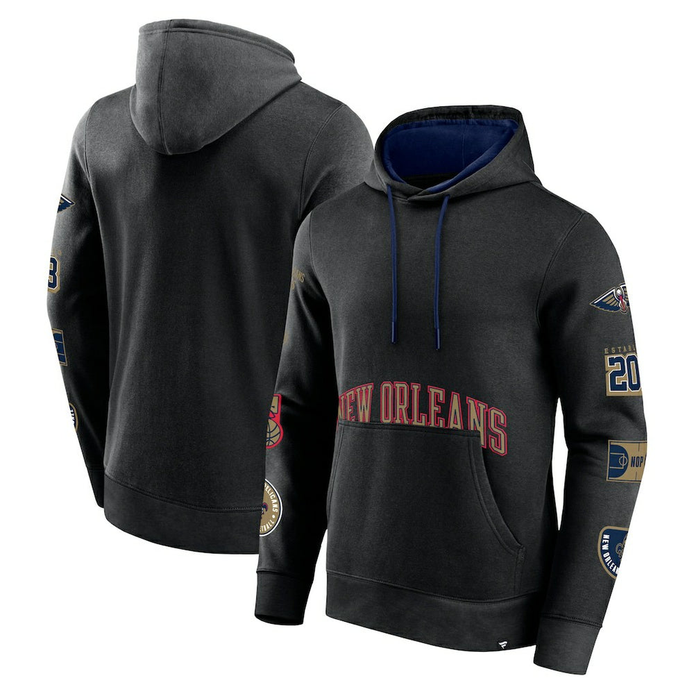 New Orleans Pelicans Home Court Pullover Hoodie - Black for sale