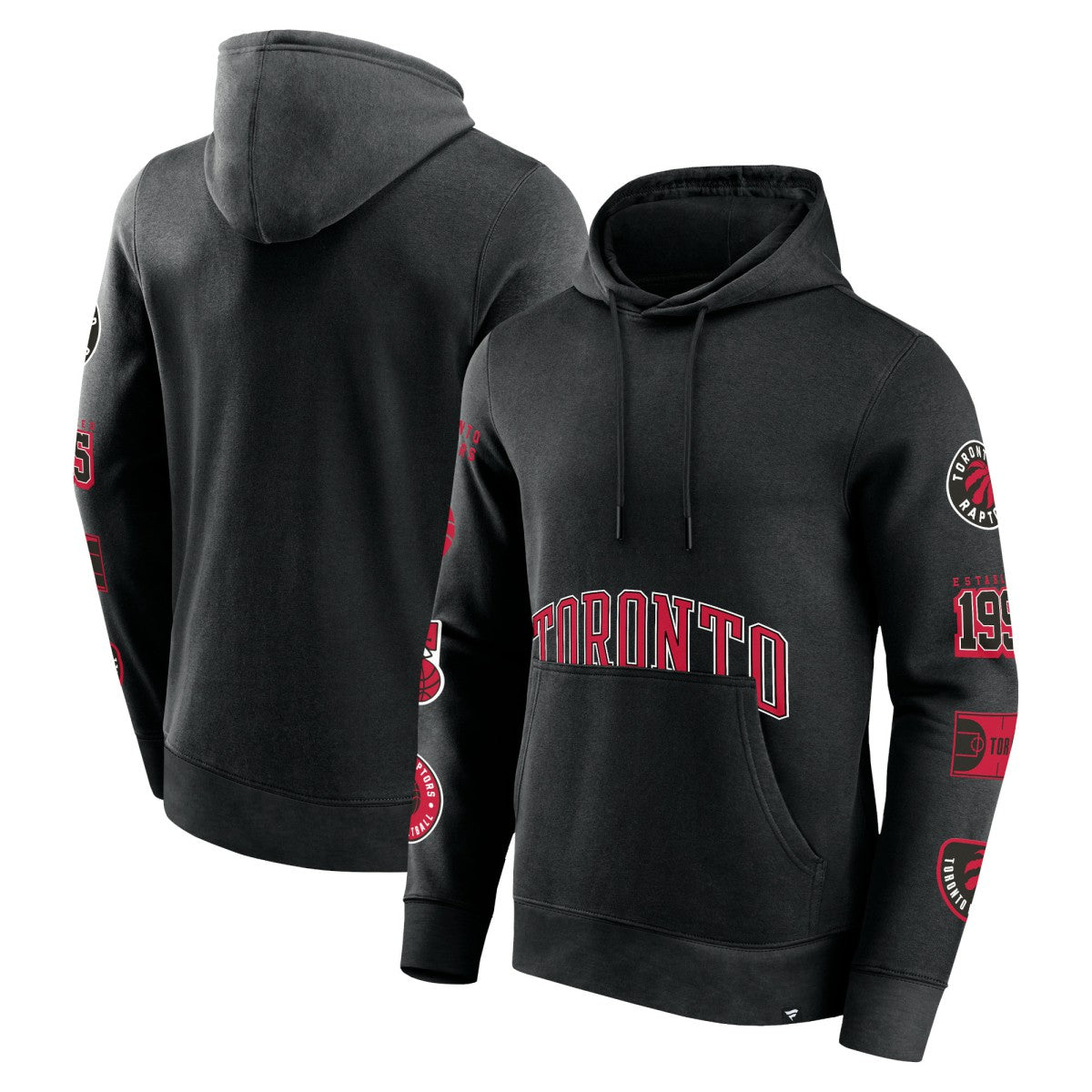 Toronto Raptors Home Court Pullover Hoodie - Black on sale
