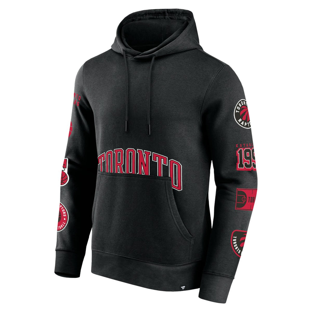 Toronto Raptors Home Court Pullover Hoodie - Black on sale