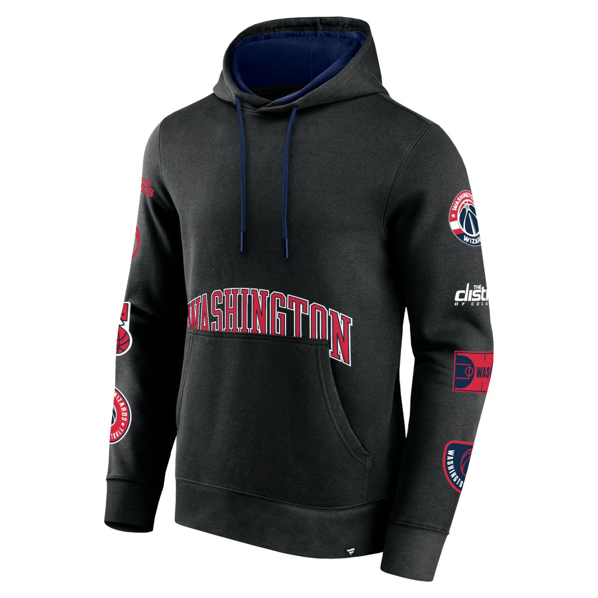 Washington Wizards Home Court Pullover Hoodie - Black cheap