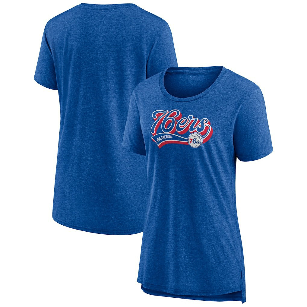 Philadelphia 76ers Women's League Leader Tri-Blend T-Shirt - Heather Royal shop