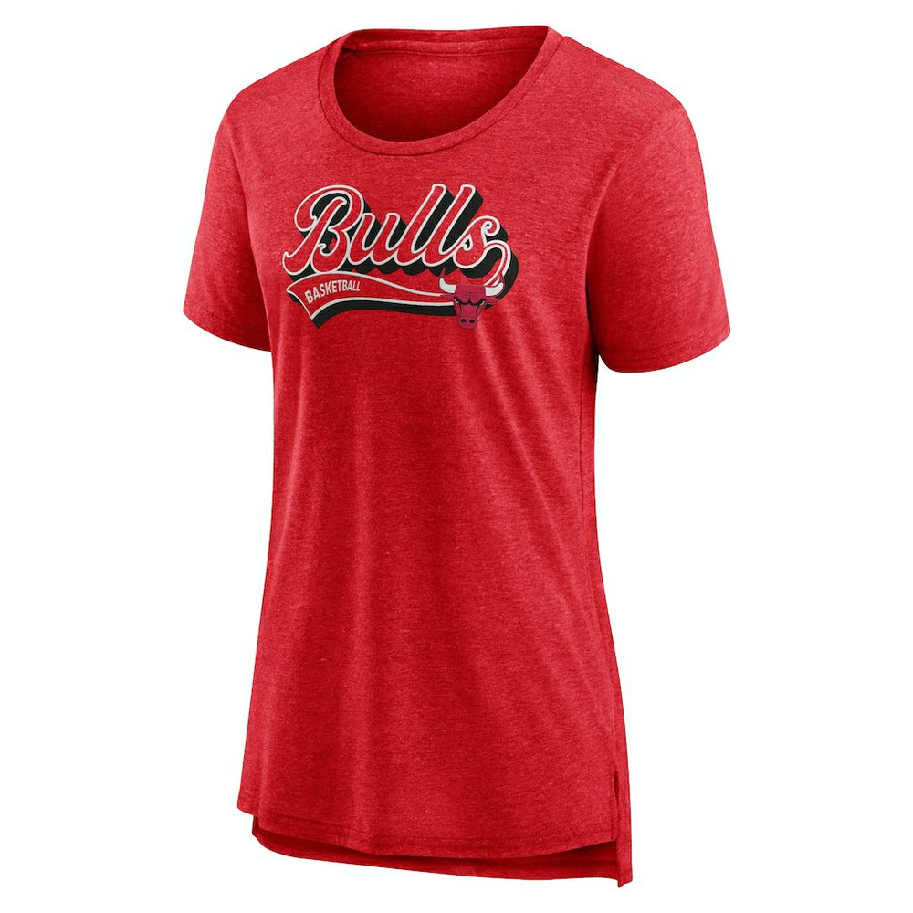 Chicago Bulls Women's League Leader Tri-Blend T-Shirt sale - Heather Red cheap
