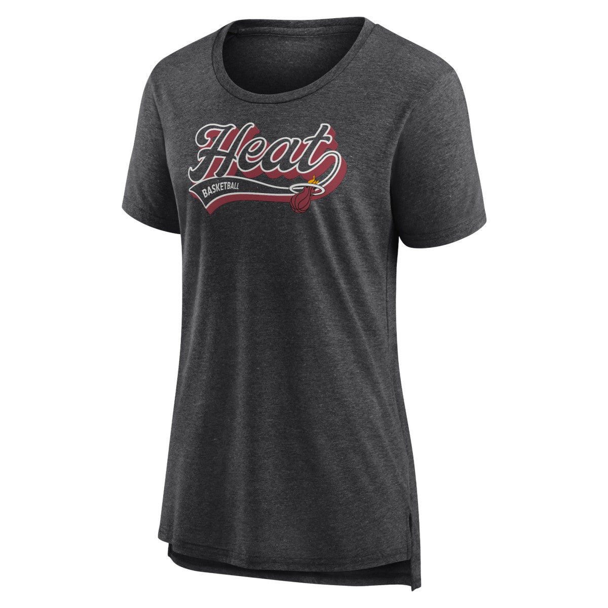 Miami Heat Women's League Leader Tri-Blend T-Shirt - Heather Charcoal outlet