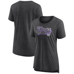 Sacramento Kings Women's League Leader Tri-Blend T-Shirt - Heather Charcoal shop