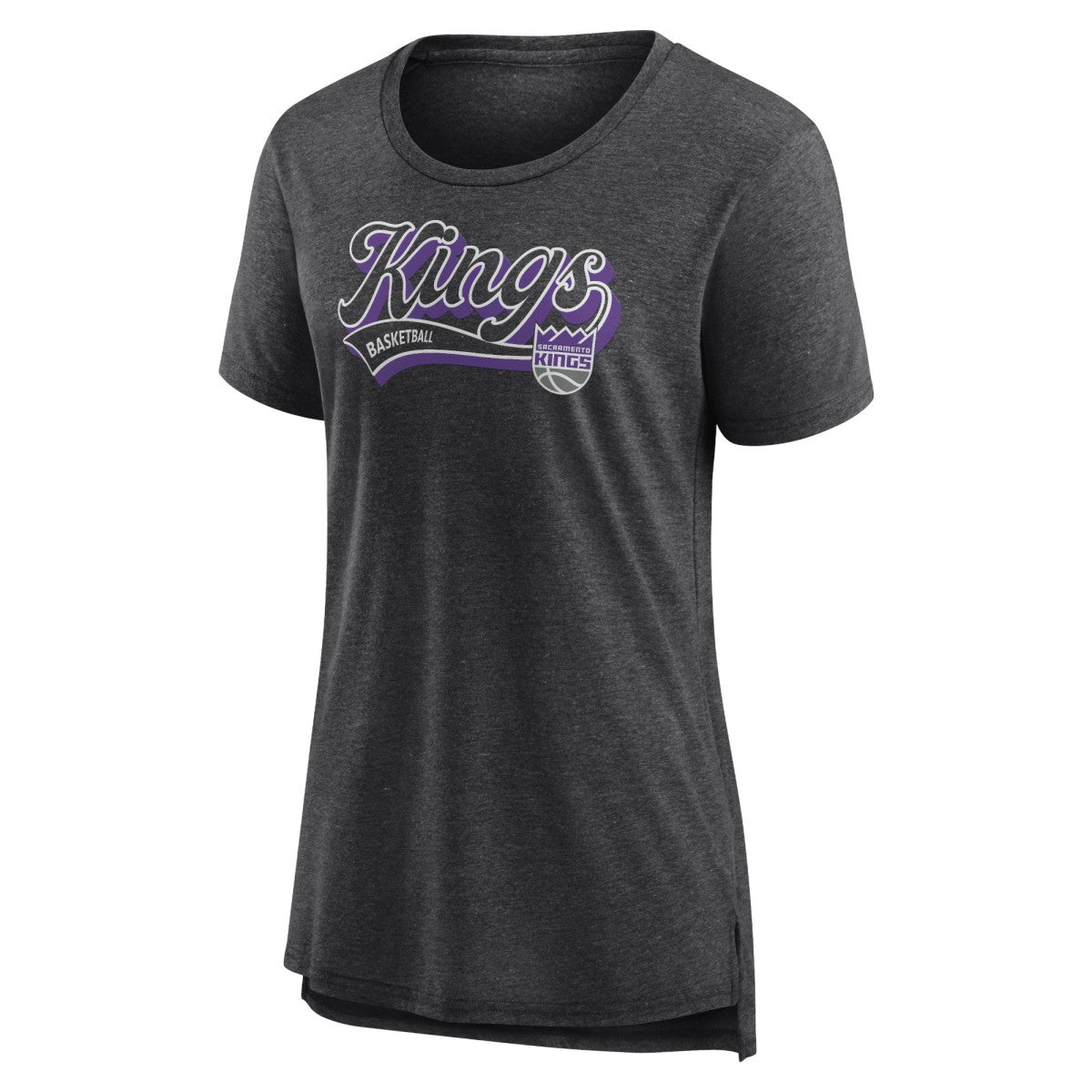 Sacramento Kings Women's League Leader Tri-Blend T-Shirt - Heather Charcoal shop
