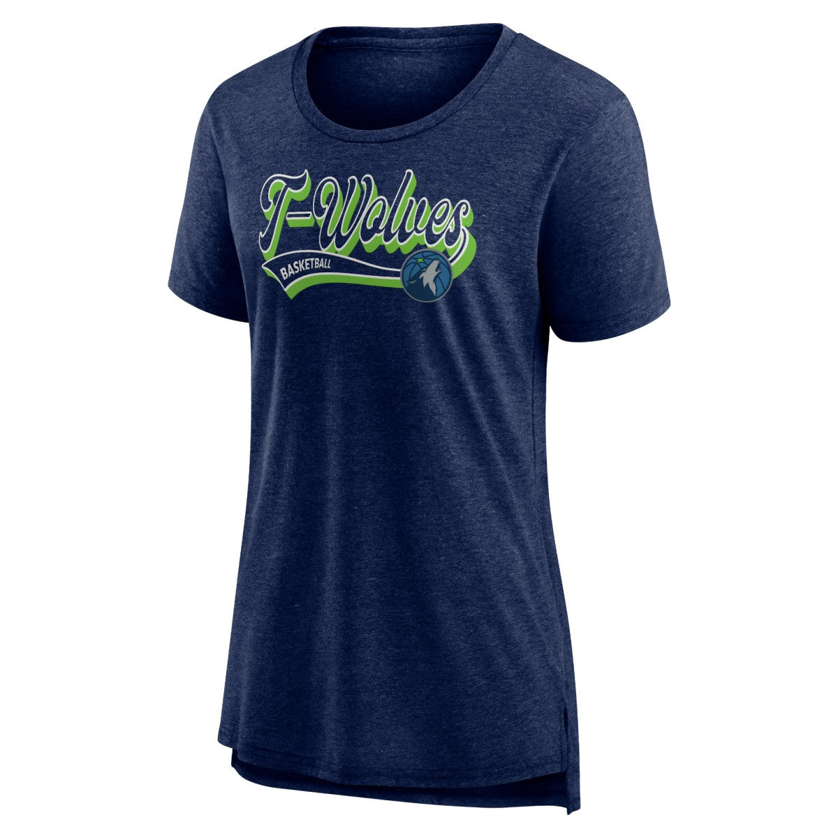 Minnesota Timberwolves Women's League Leader Tri-Blend T-Shirt - Heather Navy outlet