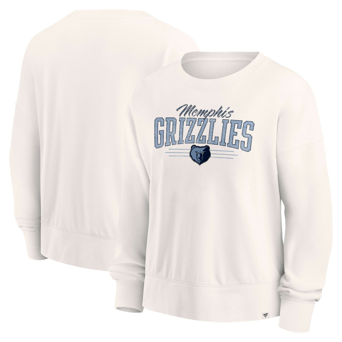 Memphis Grizzlies Women's Close the Game Pullover Sweatshirt - Cream discount