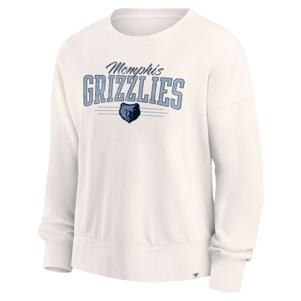 Memphis Grizzlies Women's Close the Game Pullover Sweatshirt - Cream discount